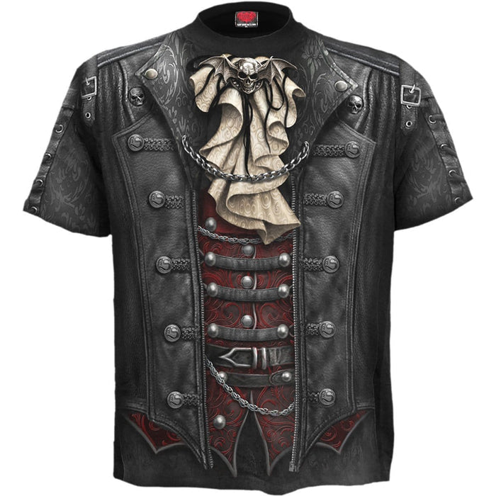 GOTH WRAP - Allover T-Shirt Black Spiral USA