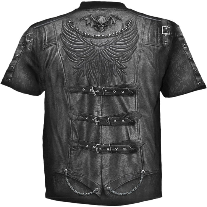 GOTH WRAP - Allover T-Shirt Black Spiral USA
