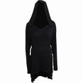 GOTHIC ELEGANCE - Black Widow Gothic Hooded Dress Spiral USA