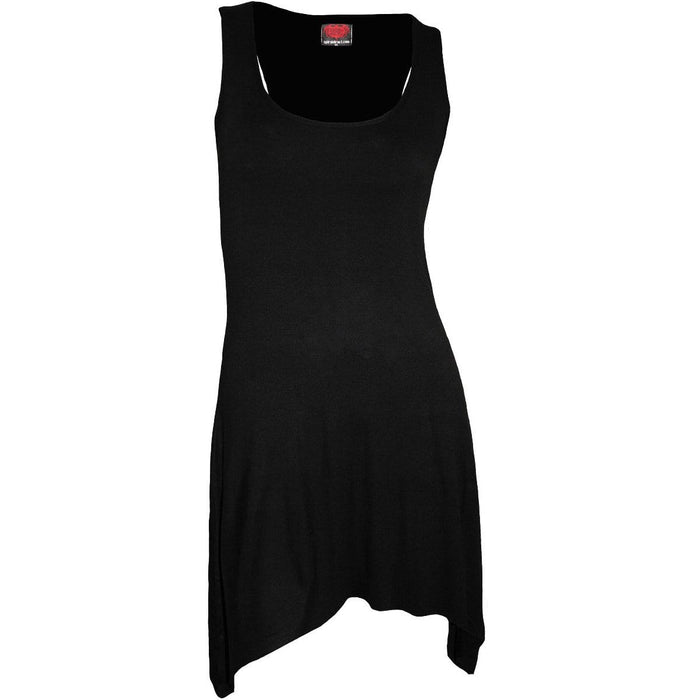 GOTHIC ELEGANCE - Goth Bottom Camisole Dress Black Spiral USA