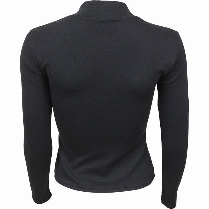 GOTHIC ELEGANCE - Pentagram Shoulder Longsleeve Top Spiral USA