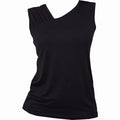 GOTHIC ROCK - Gathered Shoulder Slant Vest Black Spiral USA