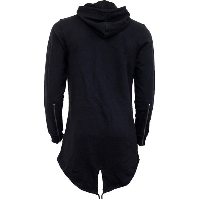 GOTHIC ROCK - Ladies Fish Tail Full Zip Hoody - Zip Sleeve Spiral USA