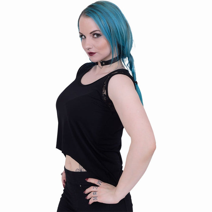 GOTHIC ROCK - Under-laced Skater Vest Spiral USA