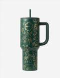 Green Allover Print 40 oz Ascend Tumbler Elevated Faith