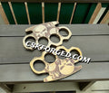 Grim Reaper Handmade Skull Brass Knuckles Set cskforged
