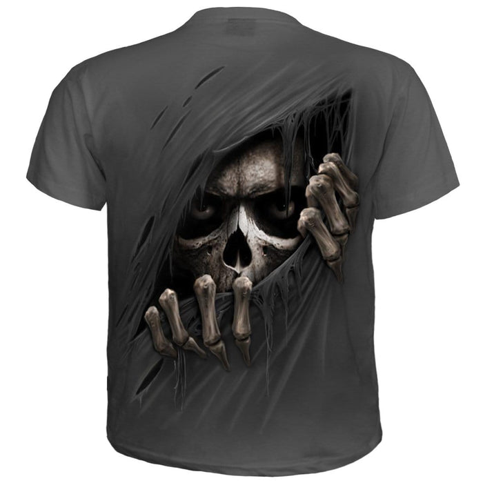 GRIM RIPPER - T-Shirt Charcoal Spiral USA