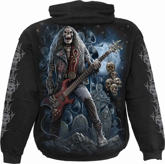 GRIM ROCKER - Hoody Black Spiral USA