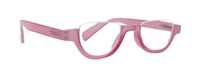 Half Moon, Woman Reading Glasses Lower nose , Pink Reader +1.25 to +4 Magnifying, Frame, NY Fifth Avenue NY Fifth Avenue