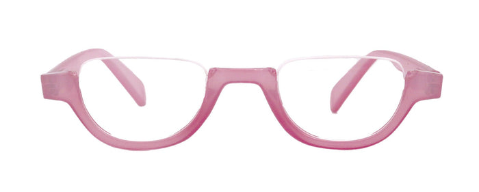 Half Moon, Woman Reading Glasses Lower nose , Pink Reader +1.25 to +4 Magnifying, Frame, NY Fifth Avenue NY Fifth Avenue