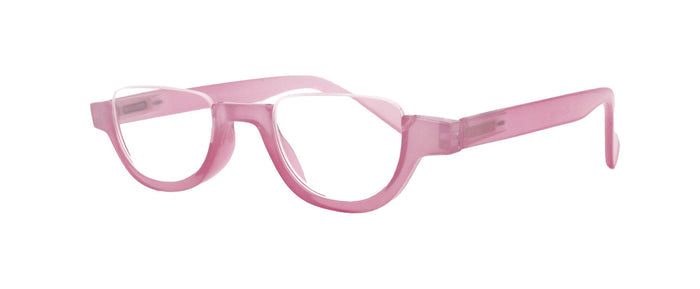 Half Moon, Woman Reading Glasses Lower nose , Pink Reader +1.25 to +4 Magnifying, Frame, NY Fifth Avenue NY Fifth Avenue