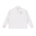 Half-Zip Rolled Edge Fleece Sweatshirt