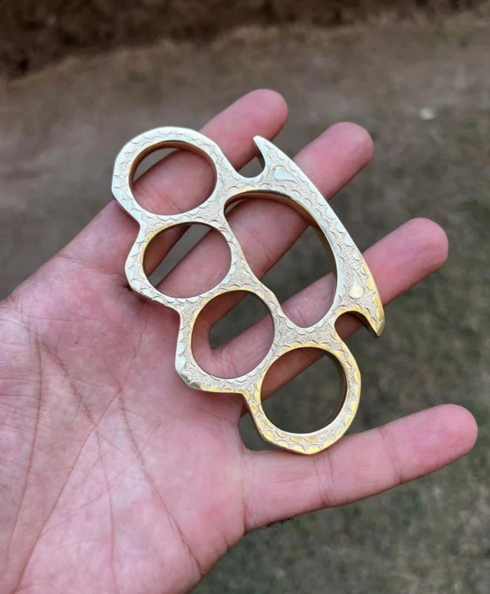 Hand Engraved Brass knuckle cskforged
