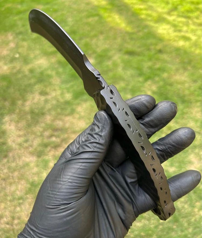 Hand Forged D2 steel Black Coated karambit knife cskforged