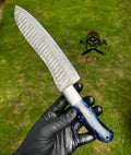 Hand Forged Damascus Steel Fixed Bladed chef knife cskforged