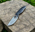 Hand-Forged Damascus Steel Tactical Knife – Full Tang Hunting & Survival Blade with Ergonomic Handle cskforged