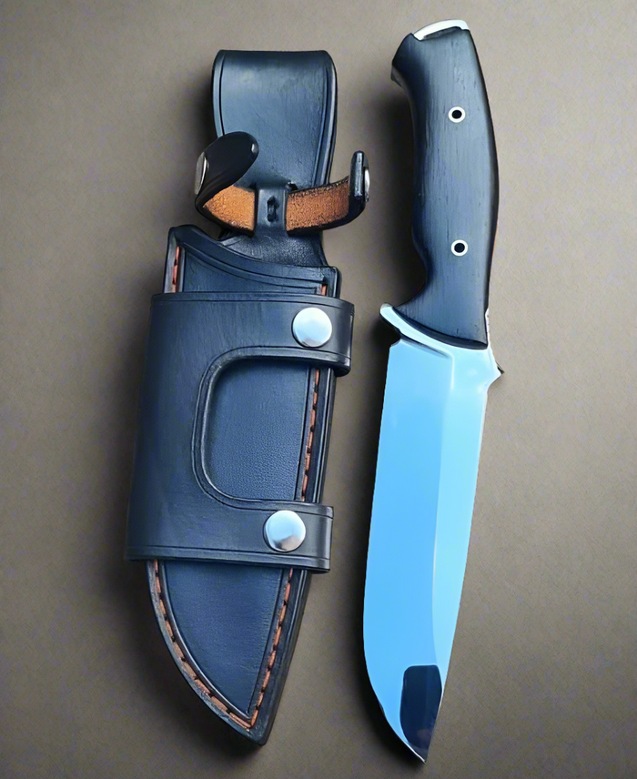 HAND FORGED FULL TANG J2 STEEL HUNTING KNIFE cskforged