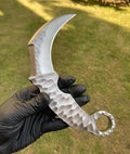 Hand Forged Integral D2 steel karambit knife cskforged