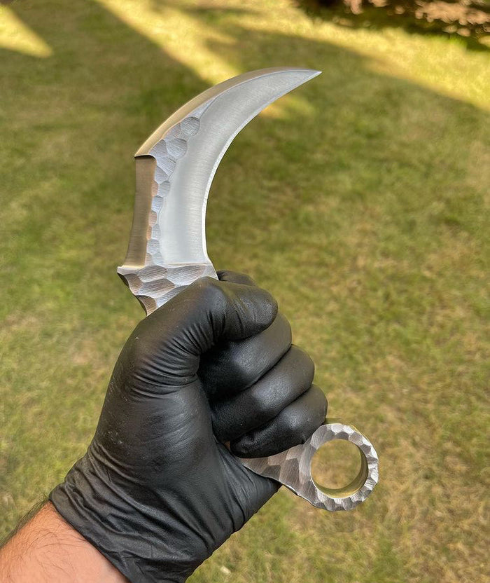 Hand Forged Integral D2 steel karambit knife cskforged