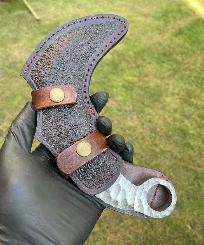 Hand Forged Integral D2 steel karambit knife cskforged