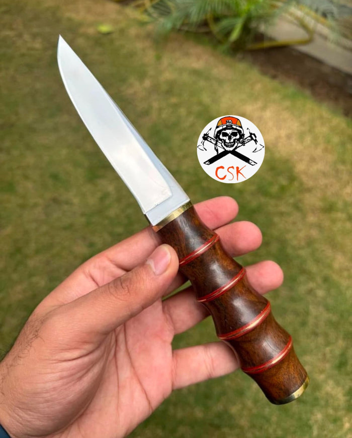 Hand Made D2 Tool Steel Meat Cutting Pukko Knife cskforged