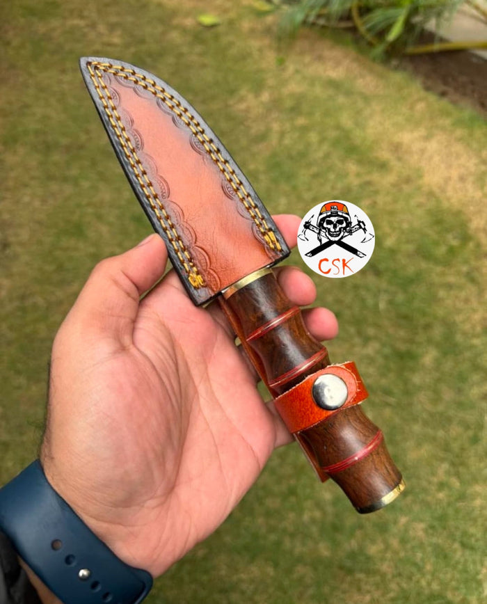 Hand Made D2 Tool Steel Meat Cutting Pukko Knife cskforged