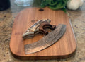 Hand Made Damascus Steel ULU knife cskforged