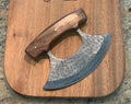 Hand Made Damascus Steel ULU knife cskforged