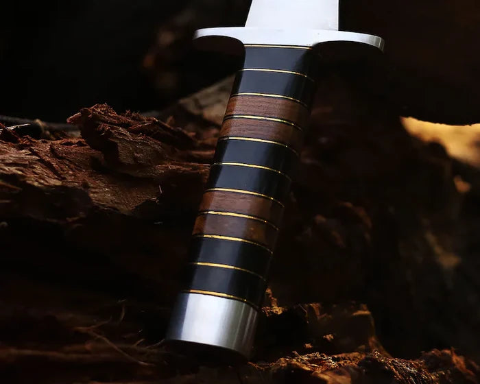Hand Made J2 Steel Camping Knife, Multi Functional Outdoor Companion & Wood Handle cskforged
