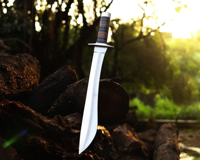 Hand Made J2 Steel Camping Knife, Multi Functional Outdoor Companion & Wood Handle cskforged