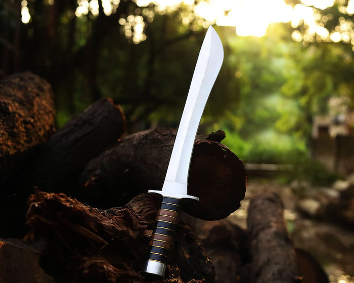 Hand Made J2 Steel Camping Knife, Multi Functional Outdoor Companion & Wood Handle cskforged