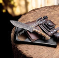 Handmade 10" Custom PINE CONE Hunting Camping Knife cskforged