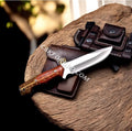Handmade 10" Custom PINE CONE Hunting Camping Knife cskforged