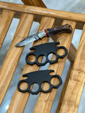 Handmade (2pcs) knuckles with Pocket folding knife Deal cskforged