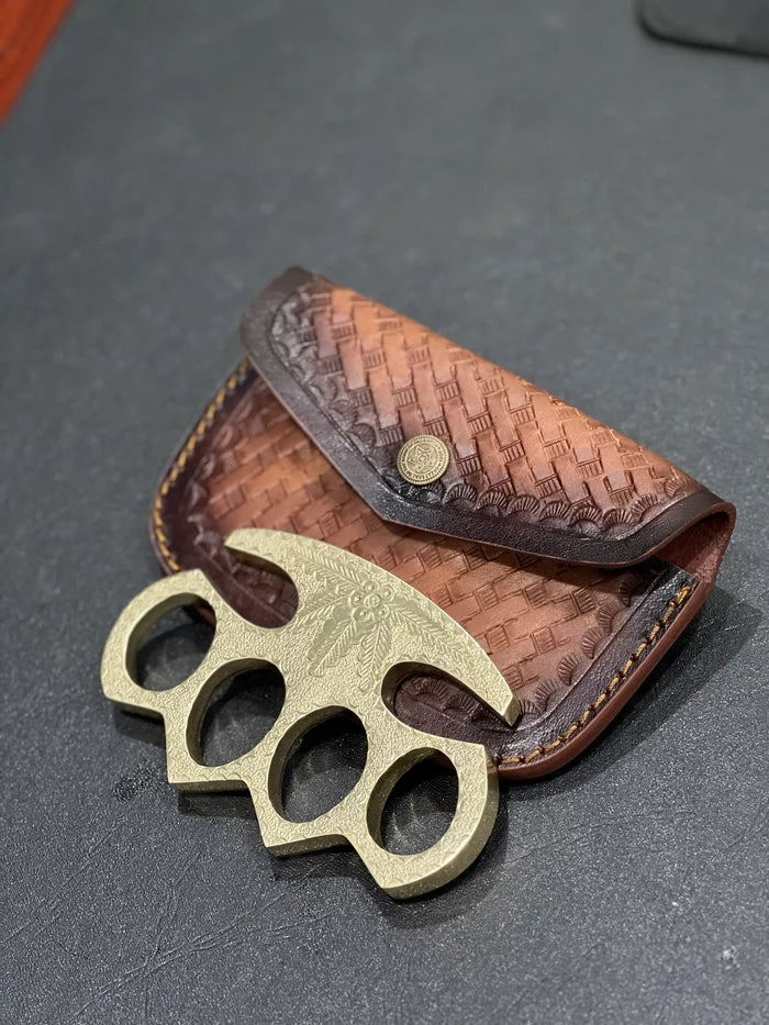 Handmade Brass Engraved Knuckle cskforged