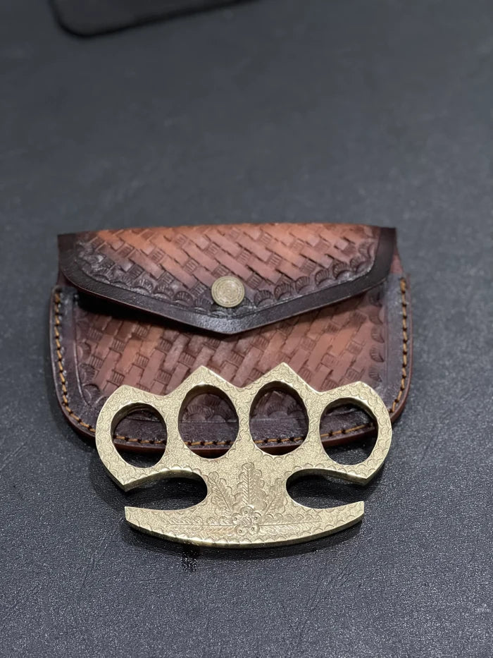 Handmade Brass Engraved Knuckle cskforged