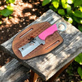 Handmade Bull Cutter Knife – 8" Rasp Tool Steel Blade cskforged
