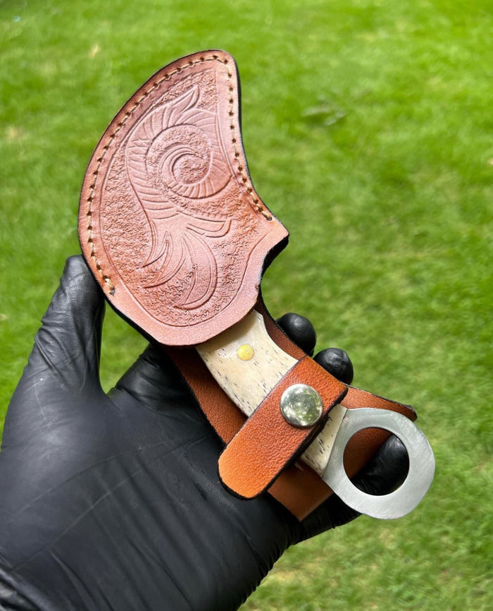 Handmade Damascus karambit knife cskforged