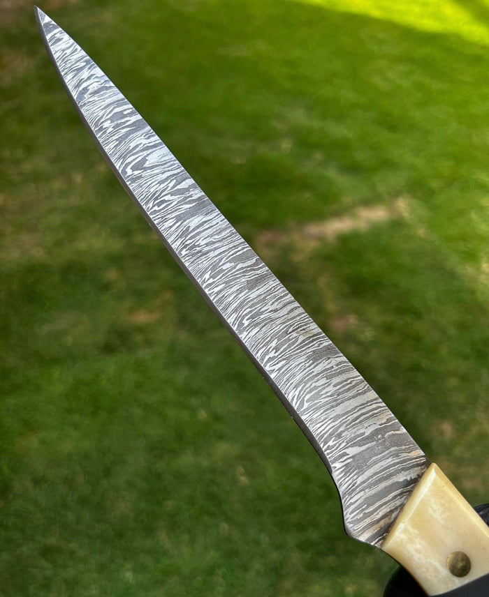 Handmade Damascus steel fillet knife cskforged