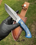Handmade Damascus Steel Hunting Knife cskforged
