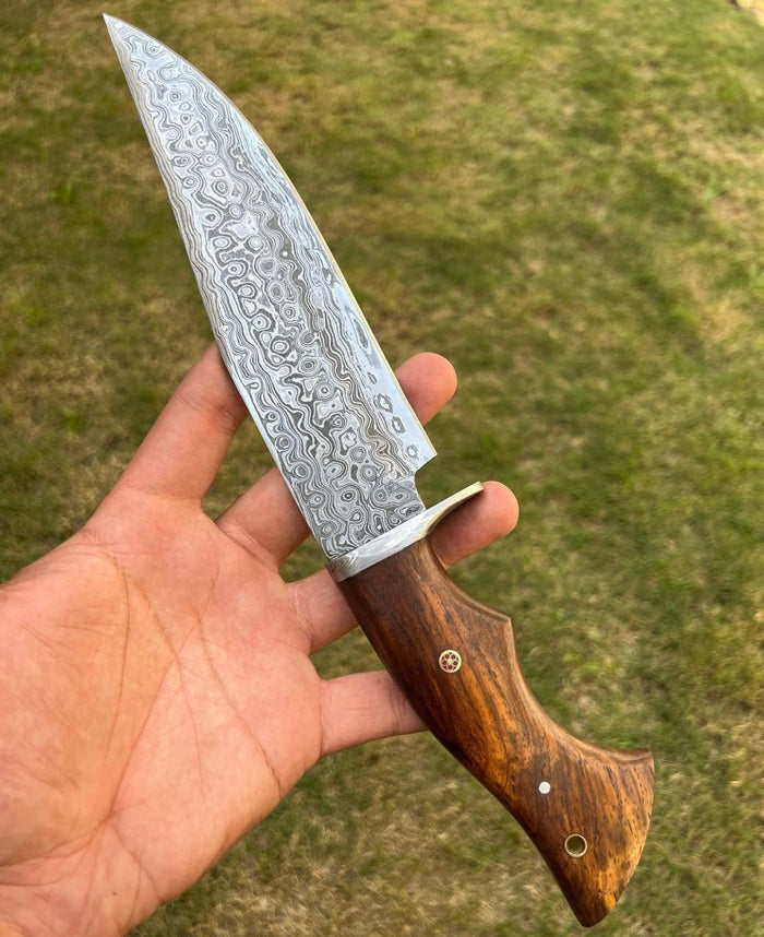Handmade Damascus Steel Hunting Knife cskforged