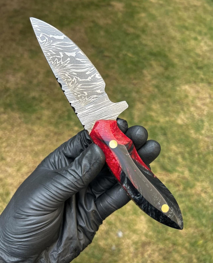 Handmade Damascus Steel Hunting Knife cskforged