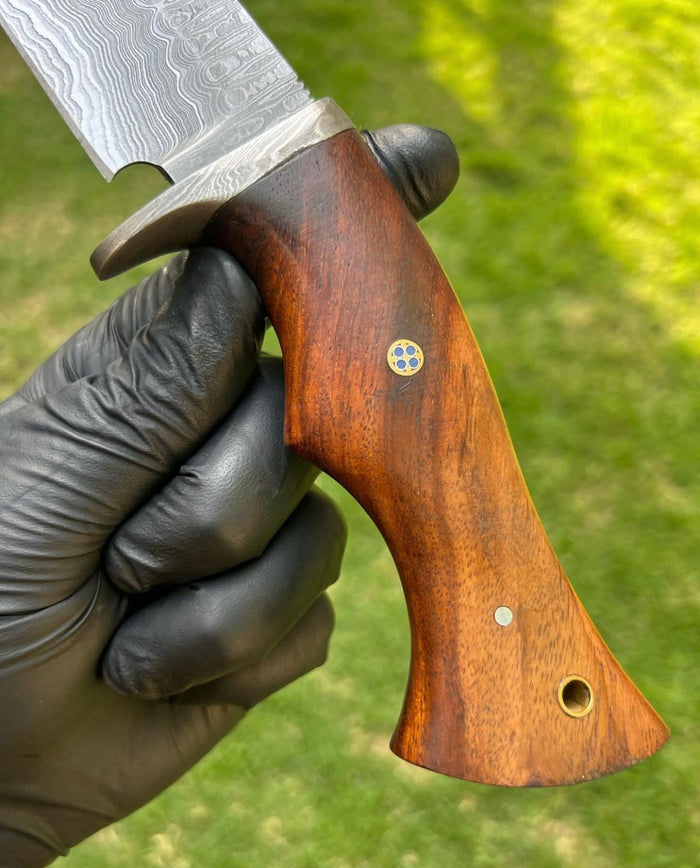 Handmade Damascus Steel Hunting Knife cskforged