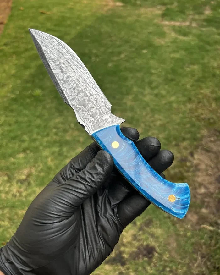 Handmade Damascus Steel Hunting Knife cskforged