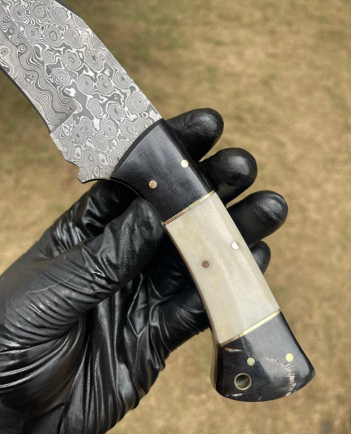 Handmade Damascus Steel Hunting Knife cskforged
