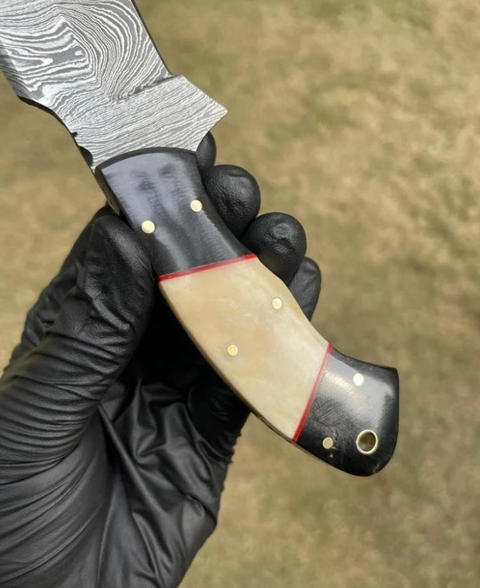 Handmade Damascus Steel Hunting Knife cskforged