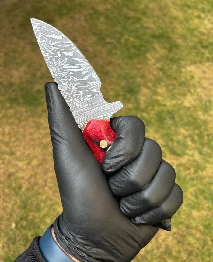 Handmade Damascus Steel Hunting Knife cskforged