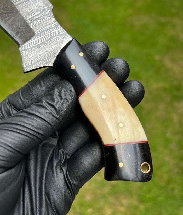 Handmade Damascus Steel Hunting Knife cskforged