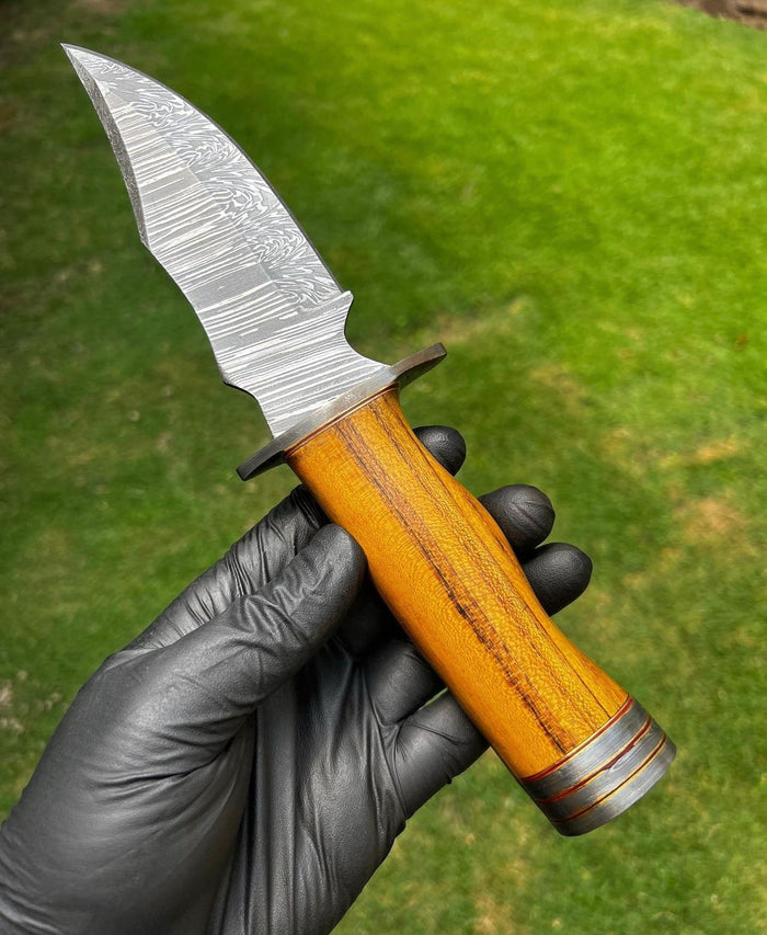 Handmade Damascus Steel Hunting Knife cskforged