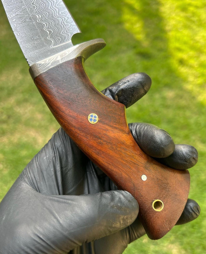 Handmade Damascus Steel Hunting Knife cskforged